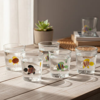 Bicchieri Rainbow fish treasure Henriette