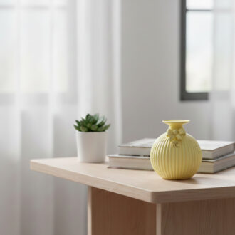 Vaso Sfera Con Fiocco Piccolo