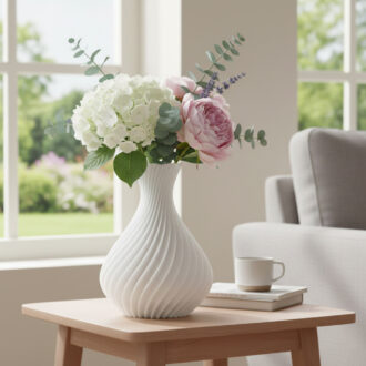 Vaso Spirale Melaverde Bianco