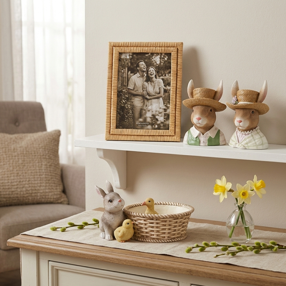 Portafoto effetto rattan Tono Su Tono