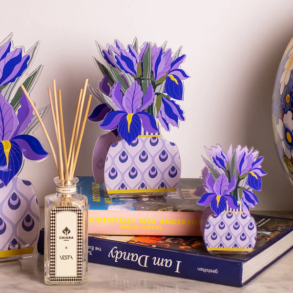 Profumatore Iris Viola Piccolo Vesta