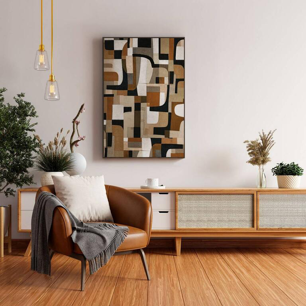 Tela Astratta Toni Terra Garpe