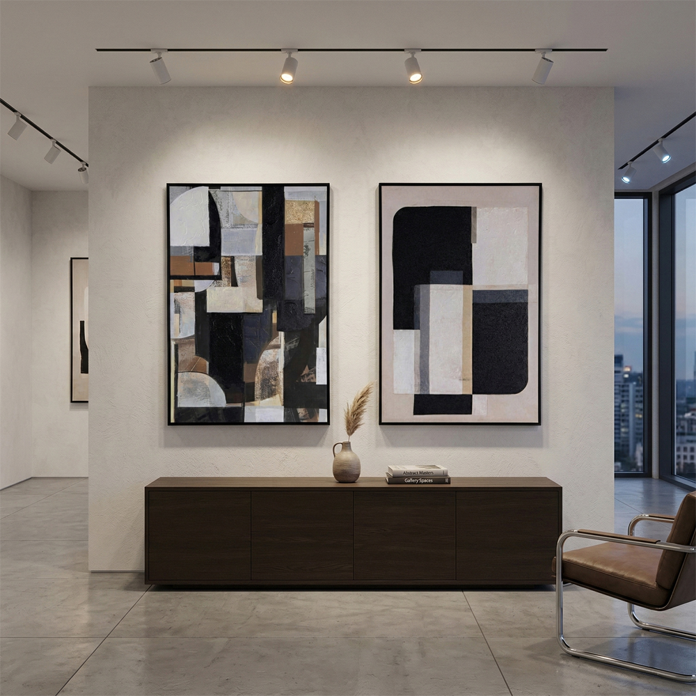 Tela Astratta Toni Neri Garpe