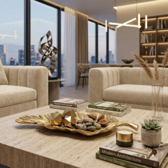 CENTROTAVOLA FOGLIA DORATO 53X26