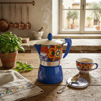 Caffettiera Rosalia Blu