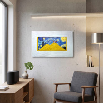 Quadro Vesuvio Notte Stellata Rettangolare Grande Allerìa