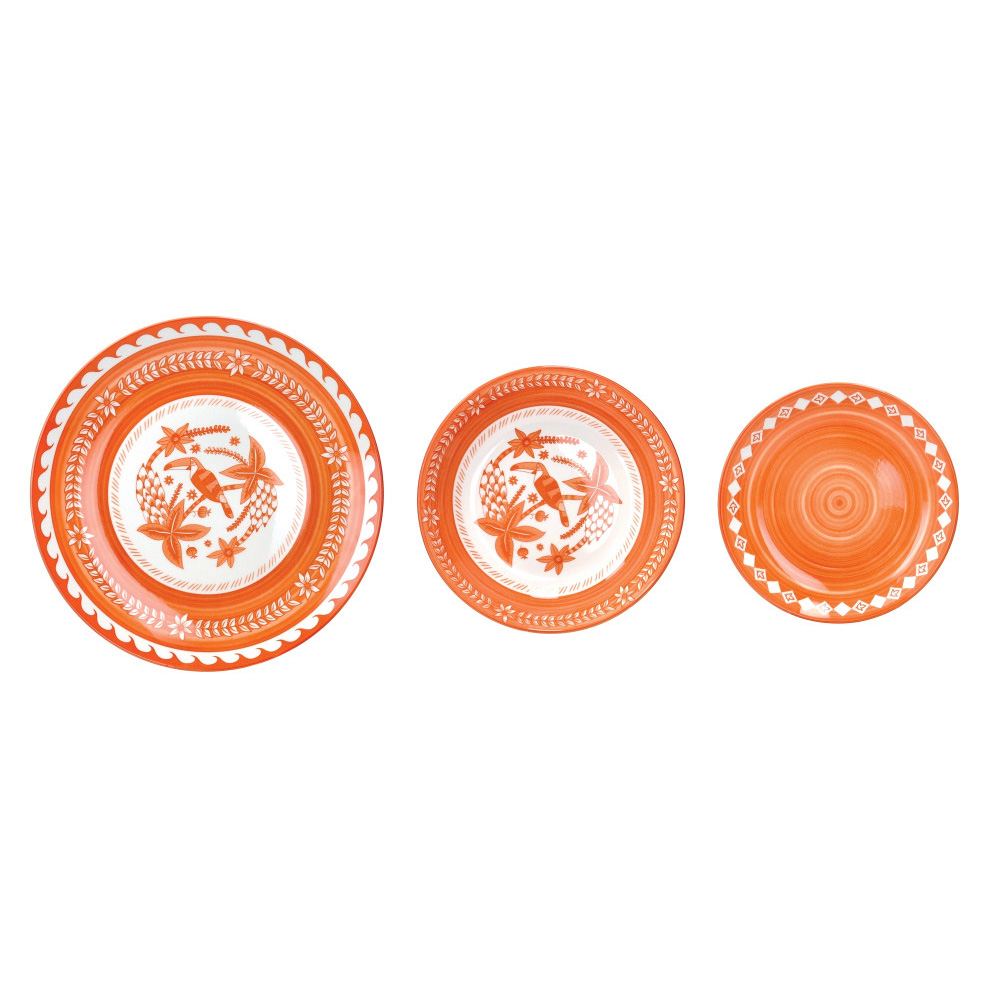 Servizio Piatti Tuka Arancione
