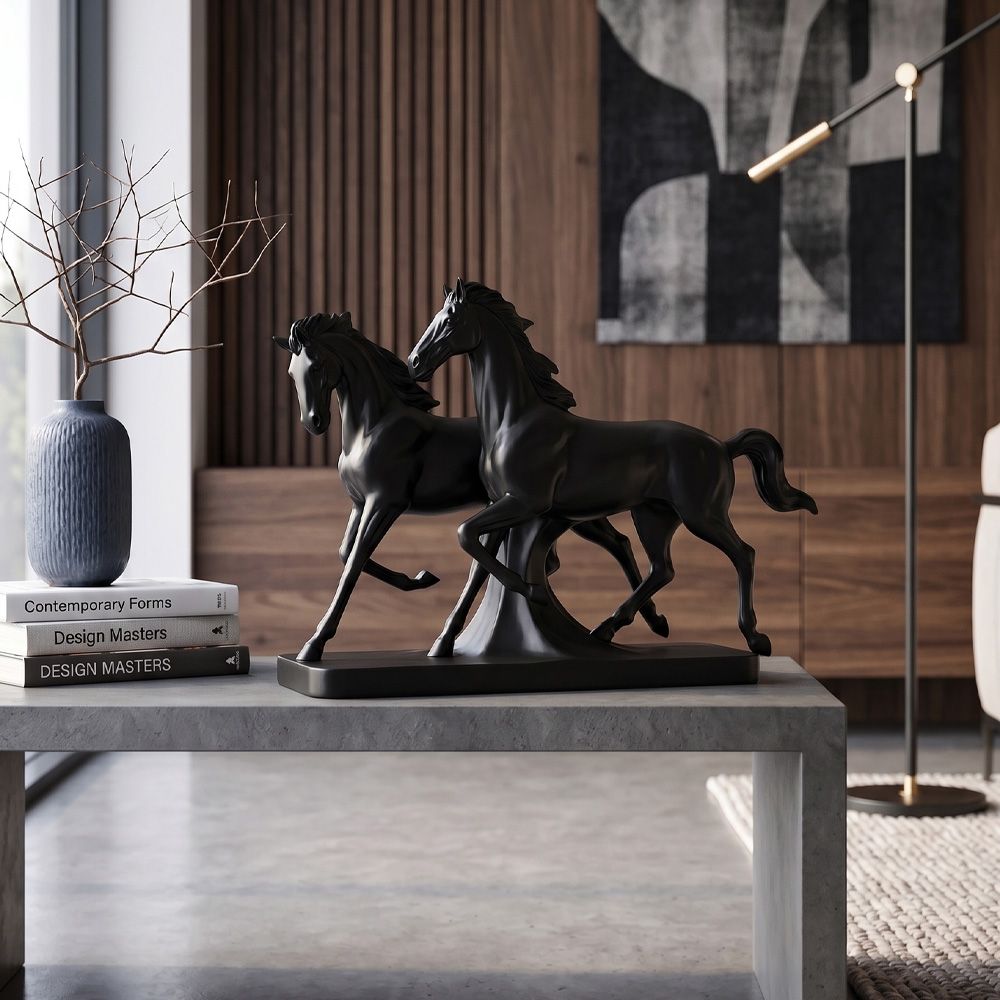 Scultura Cavalli Luna & Casanova