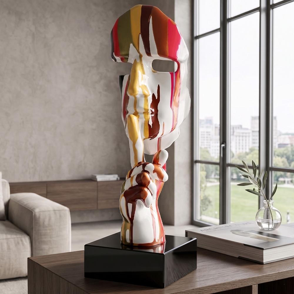 Scultura Il volto Colorful Silence Gilde